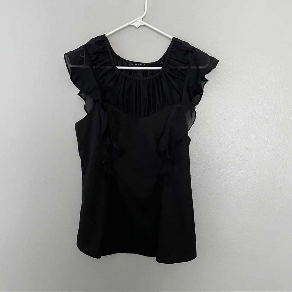 Black Halo Ruffle Blouse - Picture 3 of 8